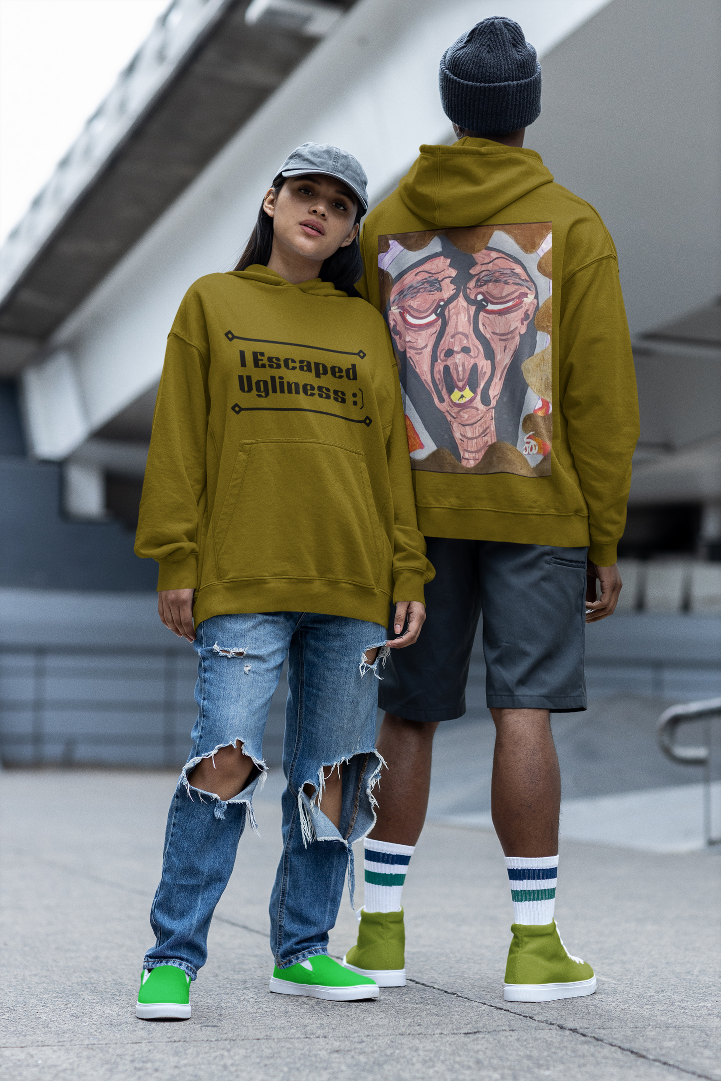 I Escaped Ugliness Hoodie